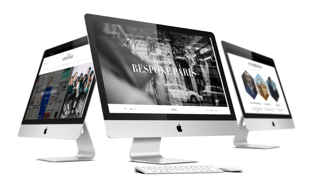 Essence London website development